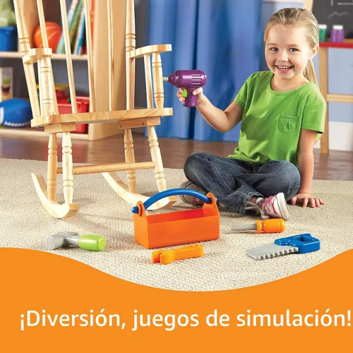 Miniatura 6 de Learning Resources New Sprouts Fix It!, juego de herramientas de motricidad fina para jugar, juguete de 6 piezas, para niños de 2 años en adelante