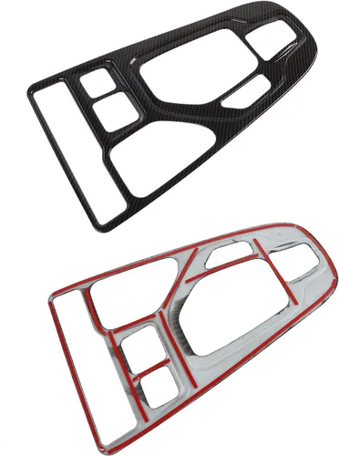Miniatura 3 de JeCar Cubierta de Panel de Cambio de Marchas de Fibra de Carbono para Interior Compatible con Jeep Cherokee 2019 2020 2021 2022 Accesorios Interiores