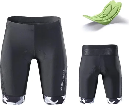Miniatura 7 de MY KILOMETRE Pantalones cortos de triatlón para hombre con cordón ajustable y bolsillos en las piernas de fácil alcance, gamuza para larga distancia