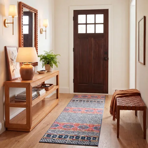 Miniatura 17 de SAFAVIEH Madison Collection - Alfombra decorativa de 2 pies 3 pulgadas x 4 pies, color carbón y gris, diseño bohemio chic, no desprende pelusa