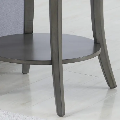 Miniatura 5 de Roundhill Furniture Juego de mesa de centro ovalada Perth contemporánea, color gris