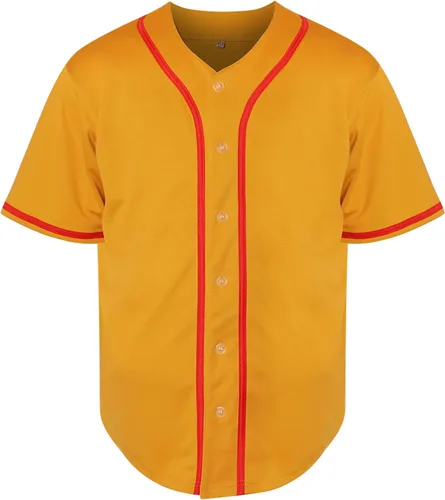 Miniatura 25 de Phoneutrix Camisetas Jersey de Béisbol Hip Hop Hipster Lisas en Blanco con Botones Uniformes Deportivos para Hombres y Mujeres Jersey