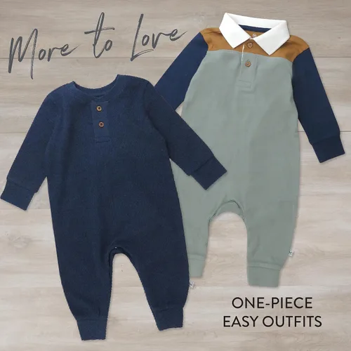 Miniatura 5 de HonestBaby Romper Coverall Sets One-piece Jumpsuit Organic Cotton