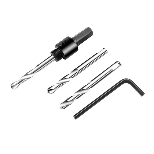 Miniatura 27 de Broca bimetálica para taladro, cortador de orificios HSS con eje para madera y metal