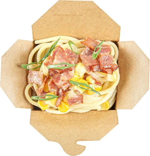 Miniatura 7 de Restaurantware Bio Tek - Cajas chinas de 8 onzas para llevar, 25 cajas de comida a prueba de grasa, con bloqueo de pestañas, papel kraft