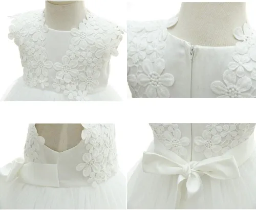 Miniatura 6 de Vestido formal de bautizo para niña