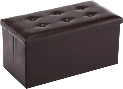Miniatura 11 de Youdesure Otomana plegable con espacio de almacenamiento de 80 litros, de 30 pulgadas, que soporta hasta 350 libras, tela de lino beige