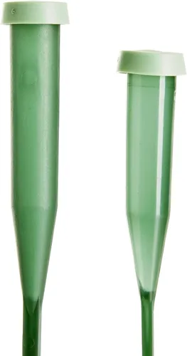 Miniatura 9 de Bright Creations Tubos de agua florales - 6 y 12 pulgadas, verdes, paquete de 30 frascos de agua con tallo de flor con tapas para ramos y centros