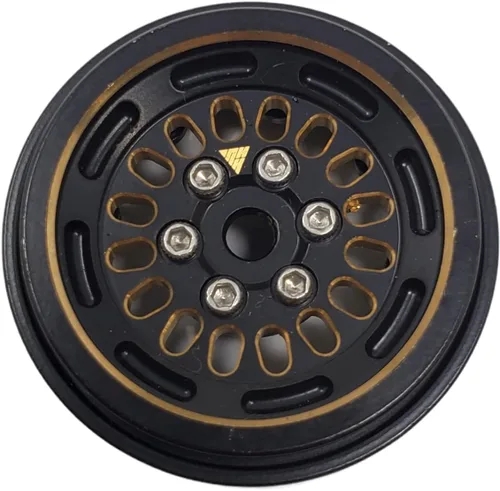 Miniatura 5 de NHX RC 1.0" latón negro Beadlock ruedas orugas llantas 4 piezas : Axial SCX24