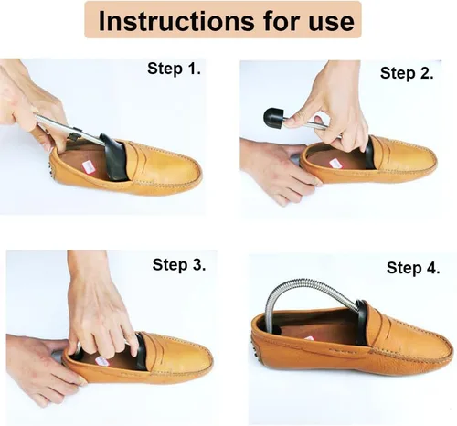 Miniatura 7 de EchoDone 10 pares de plástico para zapatos de árbol moldeador para hombres