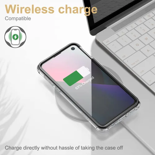 Miniatura 6 de SURITCH Funda transparente para Samsung Galaxy S10E (solamente) de 5.8 pulgadas, [protector de pantalla integrado] protección de cuerpo completo a