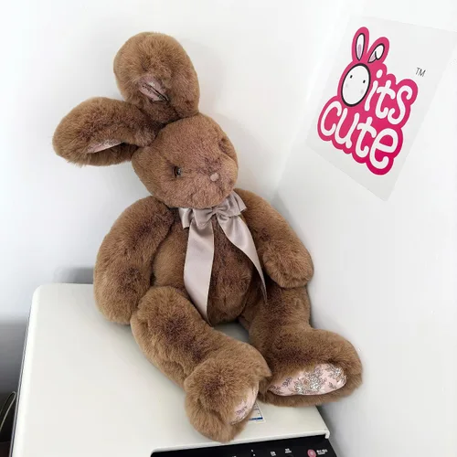 Miniatura 8 de oits cute Peluche de piel sintética de 24 pulgadas para niña, bebé, niño (marrón)