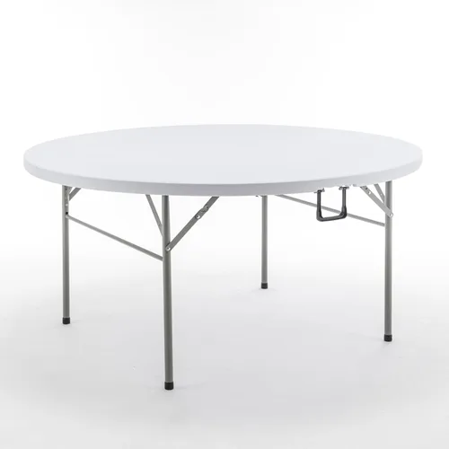 Miniatura 21 de BTEXPERT Juego de 2, mesa plegable de utilidad de 4 pies, ligera, altura ajustable, portátil, con asa de transporte, para interiores y exteriores