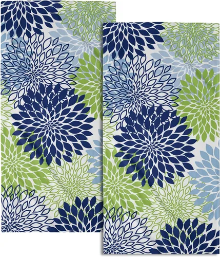 Miniatura 43 de Winter Trees - Juego de 2 toallas de mano de 28 x 14 pulgadas, diseño de árbol de pino de nieve, color beige, absorbente, de microfibra, para baño