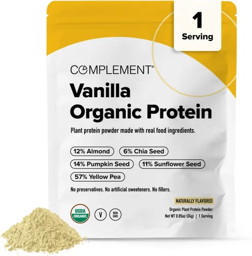 Miniatura 8 de Complement Proteína vegana de chocolate orgánico en polvo (15 porciones) baja en carbohidratos, baja en calorías, sin azúcar, sin soja, sin OMG, sin