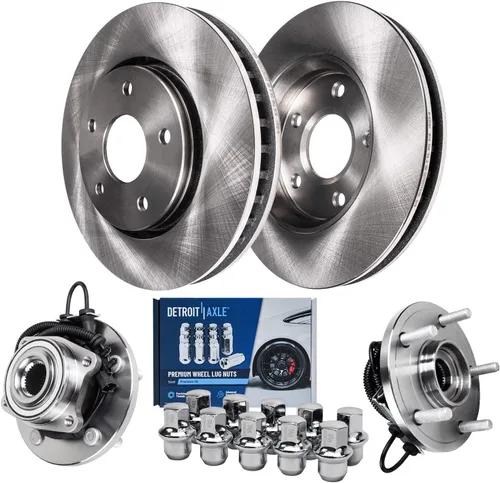 Miniatura 28 de Detroit Axle - Kit de freno delantero para Chevrolet Equinox Pontiac Torrent Suzuki XL-7, 08-10 Saturn Vue, 12-15 Captiva Sport Reemplazo 2008 2009
