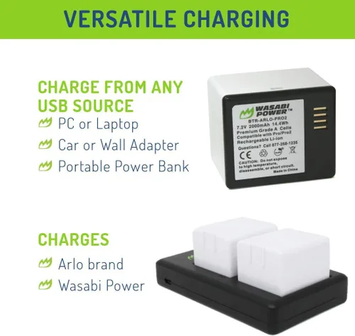 Miniatura 6 de Wasabi Power Batería para Arlo Pro, Pro 2 (A-1B, VMA4400)