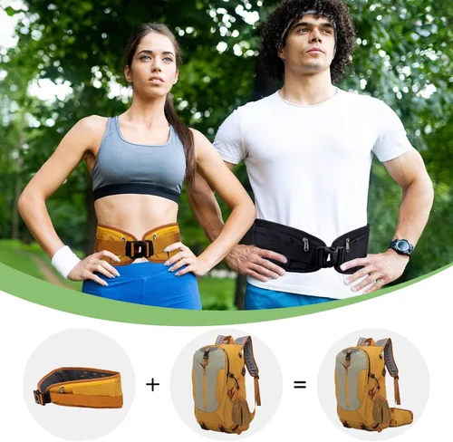 Miniatura 5 de Mochila de senderismo de 40 litros, mochila de senderismo impermeable con cubierta para lluvia, bolsa de camping grande para deportes al aire libre