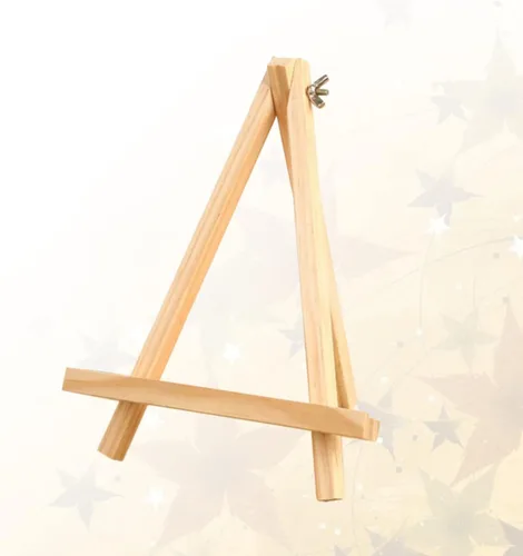 Miniatura 3 de NUOBESTY Caballete de madera de bambú para pintura infantil, 1 unidad