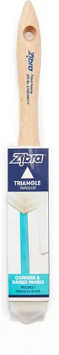 Miniatura 2 de Zibra Pincel triangular para esquinas de pared, puertas, armarios y molduras detalladas, 1.25 pulgadas, pincel para artistas