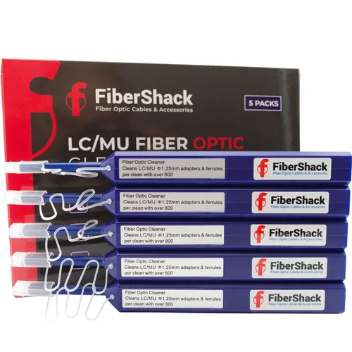 Miniatura 9 de Fibershack - Bolígrafo limpiador de fibra de 1,25 mm LC. Limpiador de fibra de un solo clic de 800+. Limpiador de conector óptico LCUPC y bolígrafo