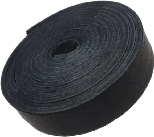 TOFL Tiras de cuero gruesas de 7/8 pulgadas de ancho x 72 pulgadas (6 pies) de largo para manualidades, 1/8 pulgadas de grosor (7-8 onzas), correas