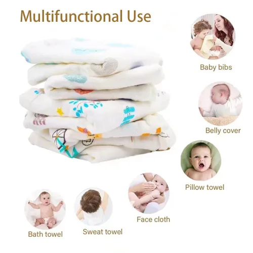 Miniatura 7 de norinori Paños de muselina para bebé, paquete de 6 paños de muselina para eructos, pañuelos, grandes, 20 x 10 pulgadas, extra suaves, absorbentes