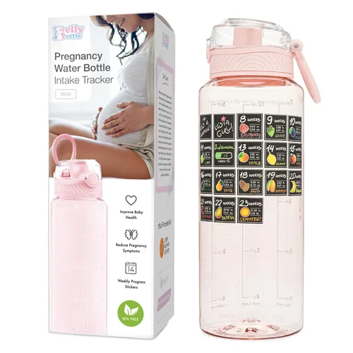 Miniatura 10 de BellyBottle Rastreador de Botella de Agua para Embarazo – Imprescindibles para el Embarazo – Regalos de Embarazo para Futura Mamá – Esenciales
