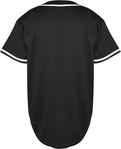 Miniatura 4 de Phoneutrix Camisetas Jersey de Béisbol Hip Hop Hipster Lisas en Blanco con Botones Uniformes Deportivos para Hombres y Mujeres Jersey