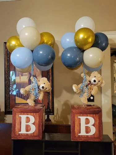 Miniatura 2 de Paquete de 12 Osos de Peluche 34.3 cm Osos de Peluche Pequeños para Ducha de Bebé Adornos de Centro de Mesa para Navidad, San Valentín, Día de la 12