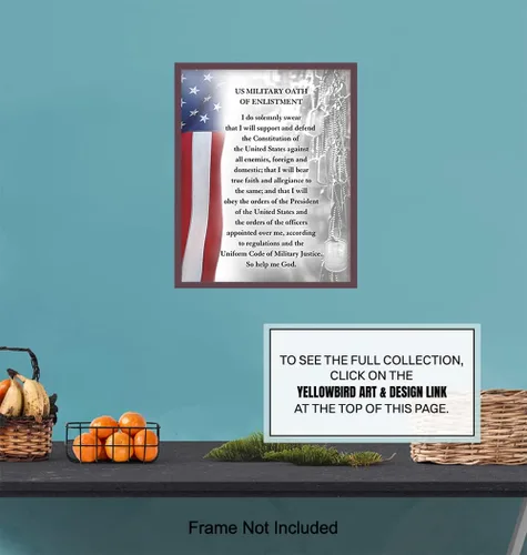 Miniatura 7 de Arte de pared de la bandera estadounidense - Decoración patriótica para habitaciones - Regalo para soldados militares, veteranos, ejército, marina