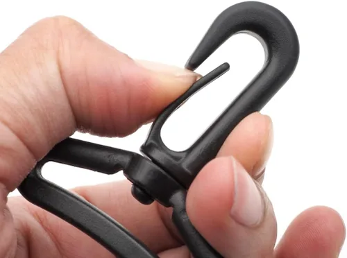 Miniatura 3 de CRAFTMEMORE 6 piezas de gancho giratorio de plástico para puerta de empuje, broche de langosta y cierre de pinza para monedero, accesorios JINH