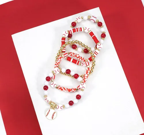 Miniatura 9 de Ardorchid Pulseras de Halloween para Mujeres Calabaza Fantasma Esqueleto Murciélago Calavera con Cuentas Apilables Elásticas Rugby Acción de Gracias