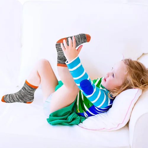 Miniatura 6 de Calcetines antideslizantes para niños 9 pares de calcetines antideslizantes Skibeaut para niños de 1 a 7 años