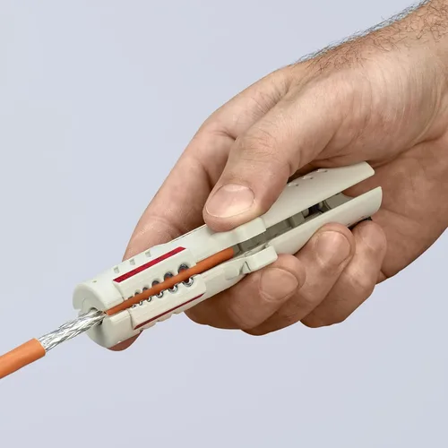 Miniatura 4 de KNIPEX - Herramientas 16 65 125 SB - Herramienta de pelado de cables de datos (1665125SB)