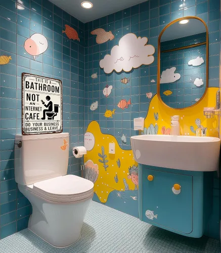 Miniatura 2 de This Is a Bathroom Not an Internet Cafe Sign - Funny Bathroom Wall Art Metal Tin Sign for Home Farmhouse Washroom Decor - Do Your Business & Leave