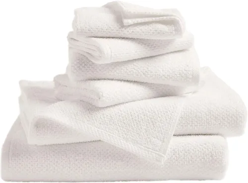 Miniatura 23 de Great Bay Home Toalla de baño blanca – Toalla de baño de gran tamaño 100% algodón de 68 x 35 pulgadas – Absorbente, de secado rápido, toalla de baño