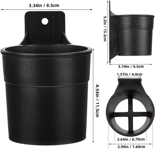 Miniatura 2 de WOONEKY Portavasos al aire libre para sillas de cine y sillas de ruedas, portabotellas, portátil, soporte para botellas de leche para bebés