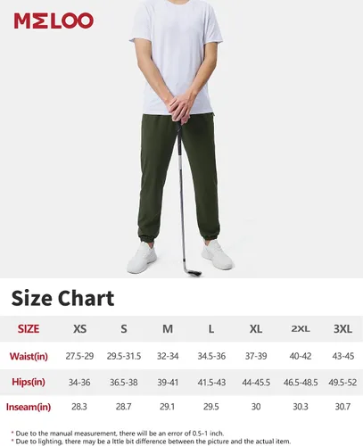 Miniatura 6 de MELOO Pantalones deportivos para hombre con bolsillos, transpirables, de secado rápido, impermeables, para campamento, pesca, correr, senderismo