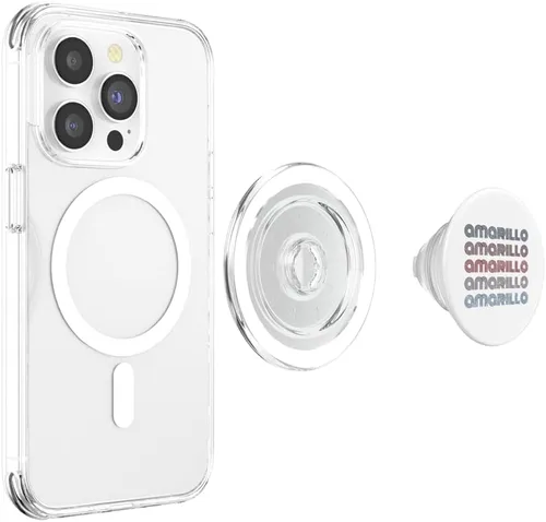 Miniatura 4 de USA 70's City Retro Vintage Amarillo PopSockets MagSafe PopGrip for iPhone