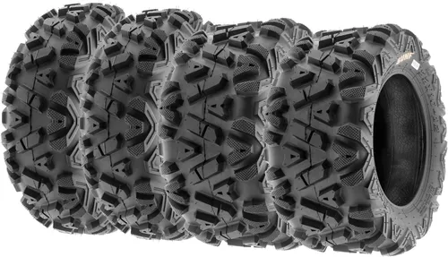 SunF Power.I - Neumático para todoterreno ATV/UTV, de 22x7-12 pulgadas delanteros y 22x10-12 pulgadas traseros, set de 4, A033, 6 PR, sin cámara