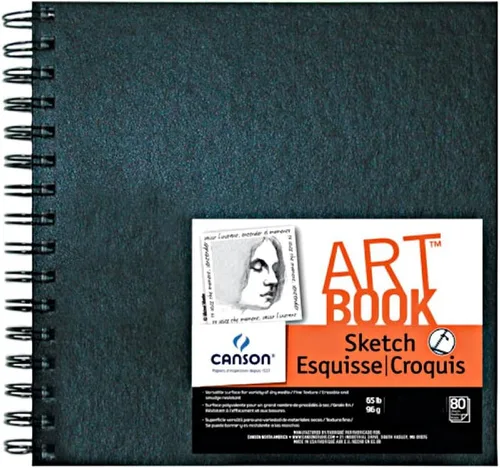 Miniatura 5 de Canson Artist Series - Cuaderno de bocetos de 5 x 7 pulgadas, 160 páginas (65 libras/3.39 oz), papel de artista para adultos y estudiantes, grafito
