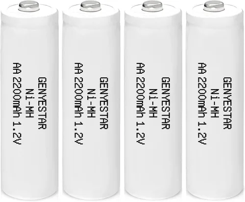 Miniatura 8 de Paquete de 4 baterías recargables AA Ni-MH, 1.2 V 2200 mAh de alta capacidad doble A con baja autodescarga, reemplazo precargado para dispositivos