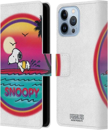 Miniatura 104 de Head Case Designs Funda de piel con licencia oficial de Peanuts Beach Surf Snoopy Boardwalk Airbrush compatible con Apple iPhone 11