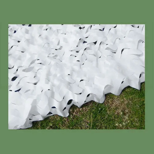 Miniatura 7 de Red de camuflaje de nieve de una sola capa, color blanco para restaurante de jardín, fotografía de fondo temático, decoración de fiestas