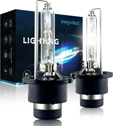 Miniatura 10 de Innovited Bombillas de Faros de Xenón HID D1S 10000K Azul Frío Luz Alta y Baja 66144 66140 85140 85415, etc Bombilla de Repuesto - Paquete de 2