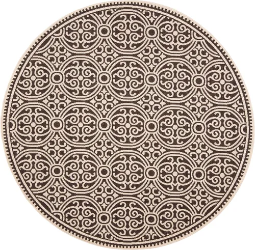 Miniatura 25 de SAFAVIEH Alfombra lavable para exteriores Linden Collection - 4 x 6 pies, aguamarina y crema, no desprende pelusa y fácil de limpiar, ideal