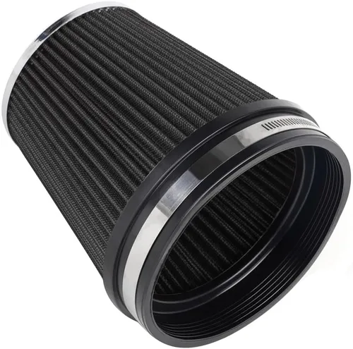 6" 152 mm Filtro de aire de entrada de alto flujo, Filtro de cono de admisión de aire de repuesto de rendimiento lavable con abrazadera en seco, 6"