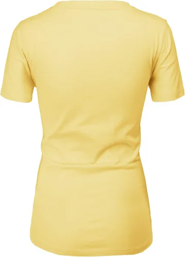 Miniatura 3 de H2H Camiseta casual ajustada para mujer, manga corta, mezcla de algodón, diseño básico