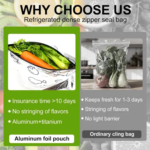 Miniatura 3 de 30 bolsas reutilizables de Mylar para almacenamiento de alimentos, bolsas de aluminio impermeables, bolsas de pie para congelador, contenedores